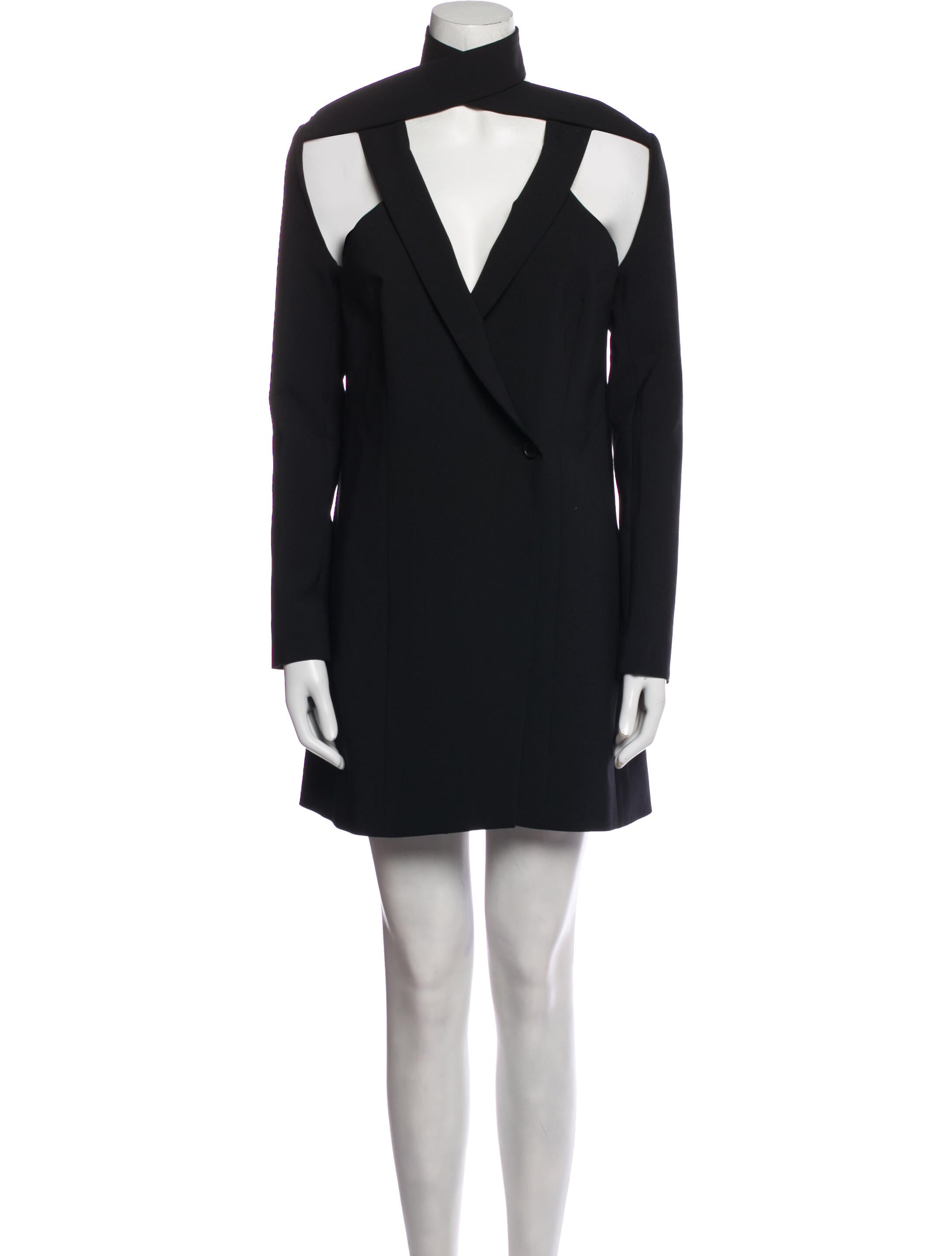 Coperni Mock Neck Mini Dress