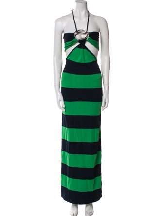 Coperni Striped Long Dress