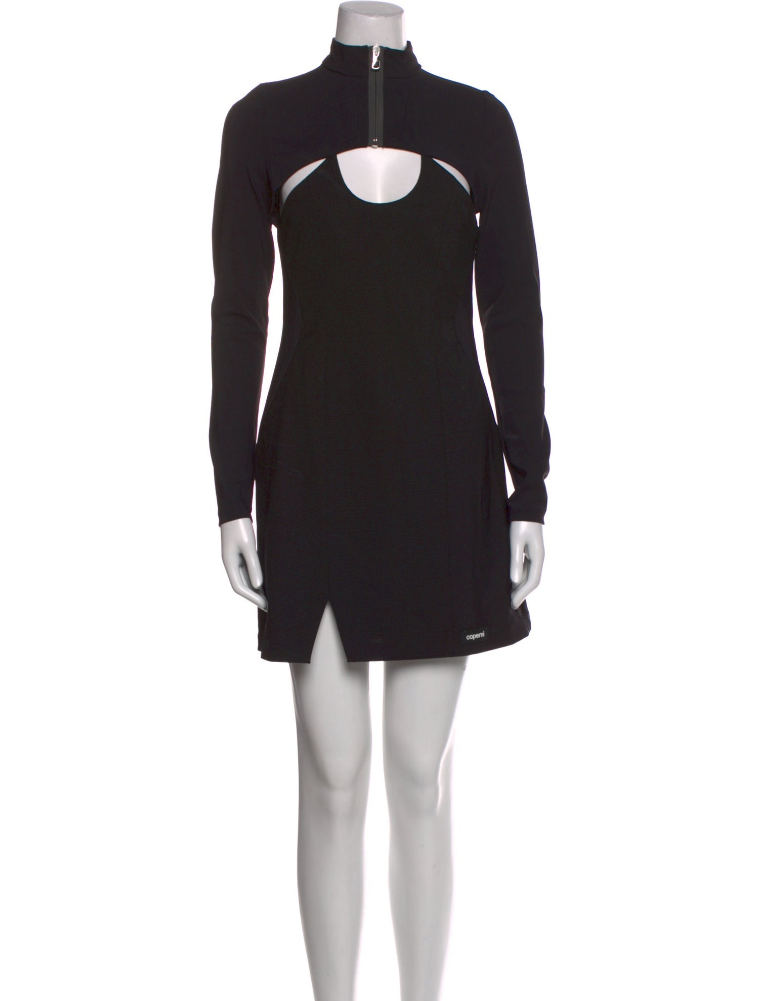 Coperni Mock Neck Mini Dress