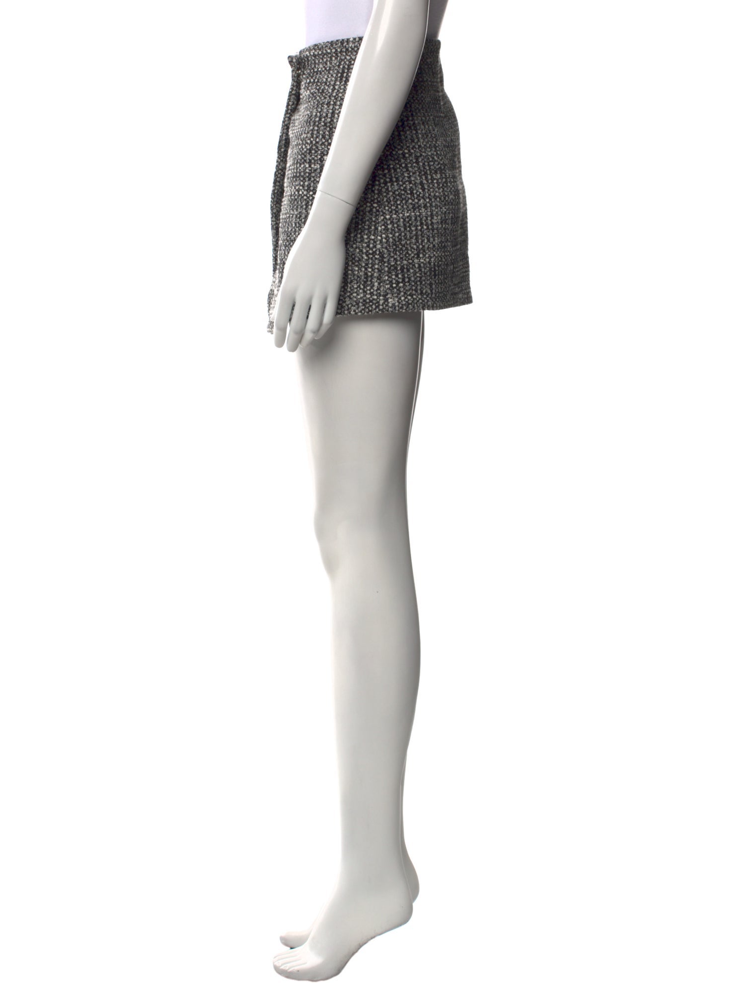 Coperni Tweed Pattern Mini Skirt