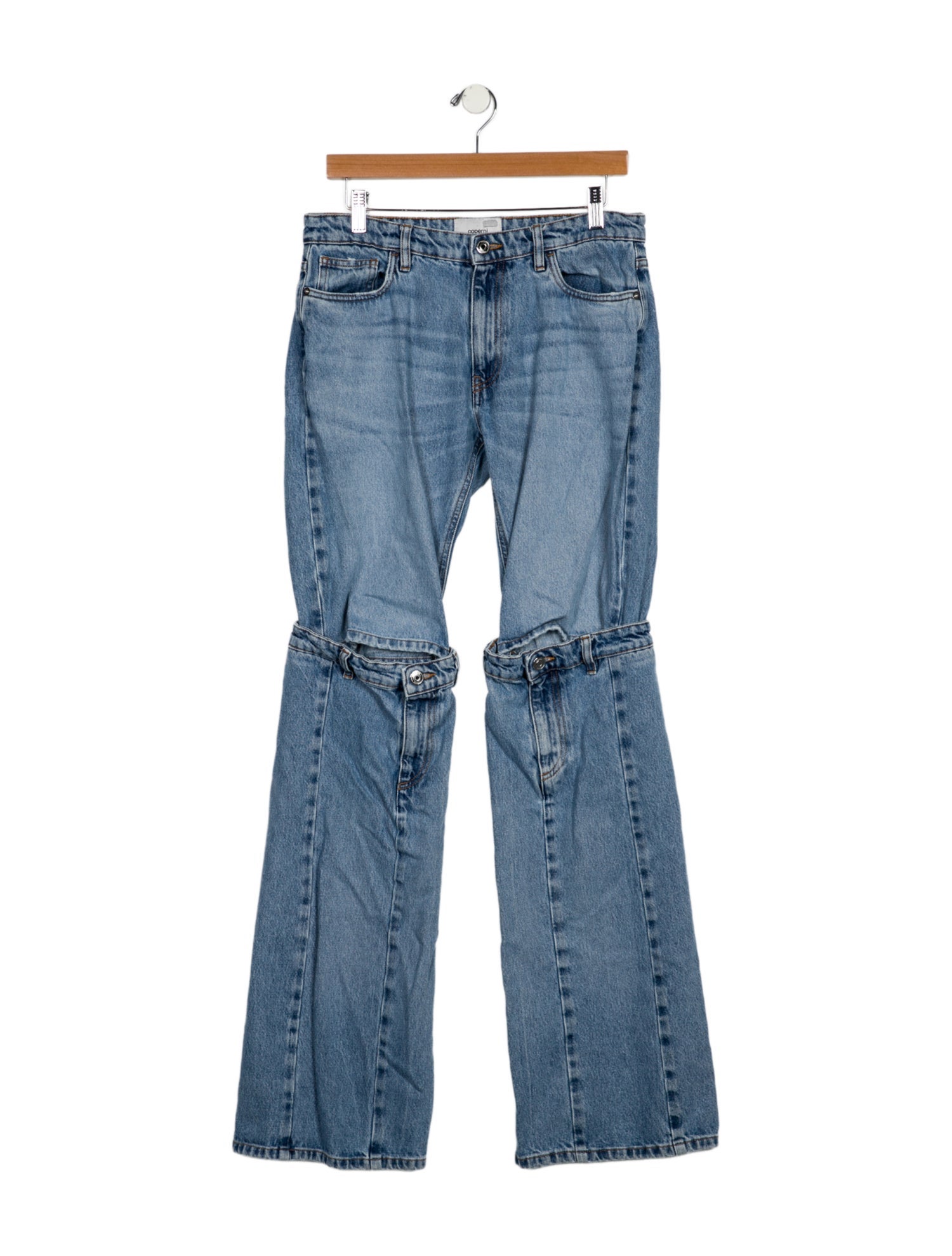 Coperni Mid-Rise Wide Leg Jeans