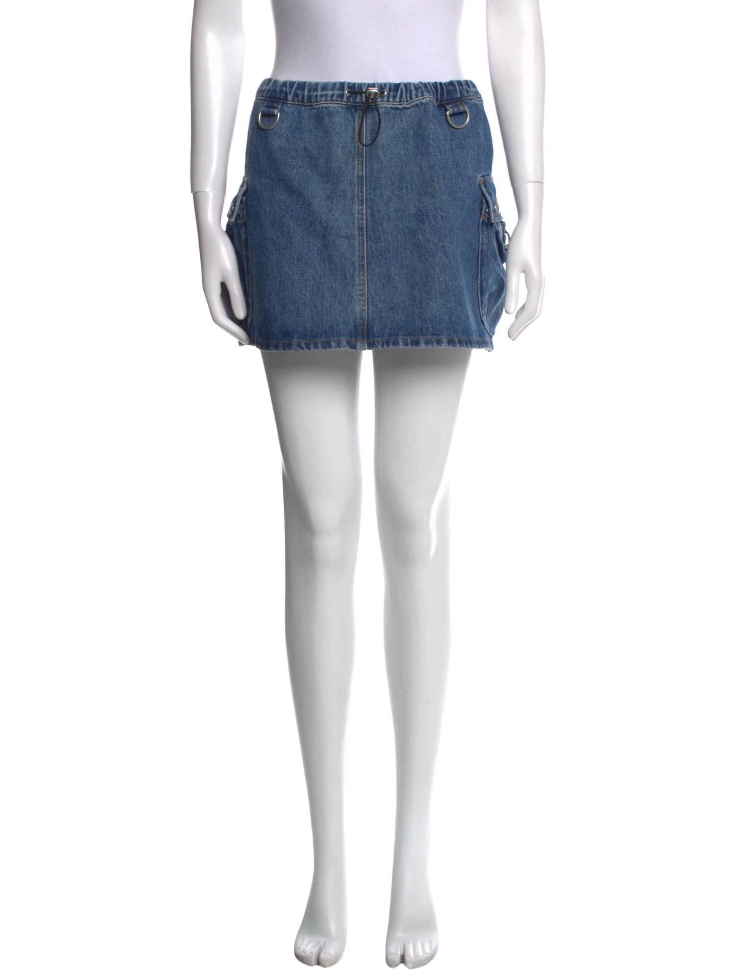 Coperni Distressed Accents Mini Skirt