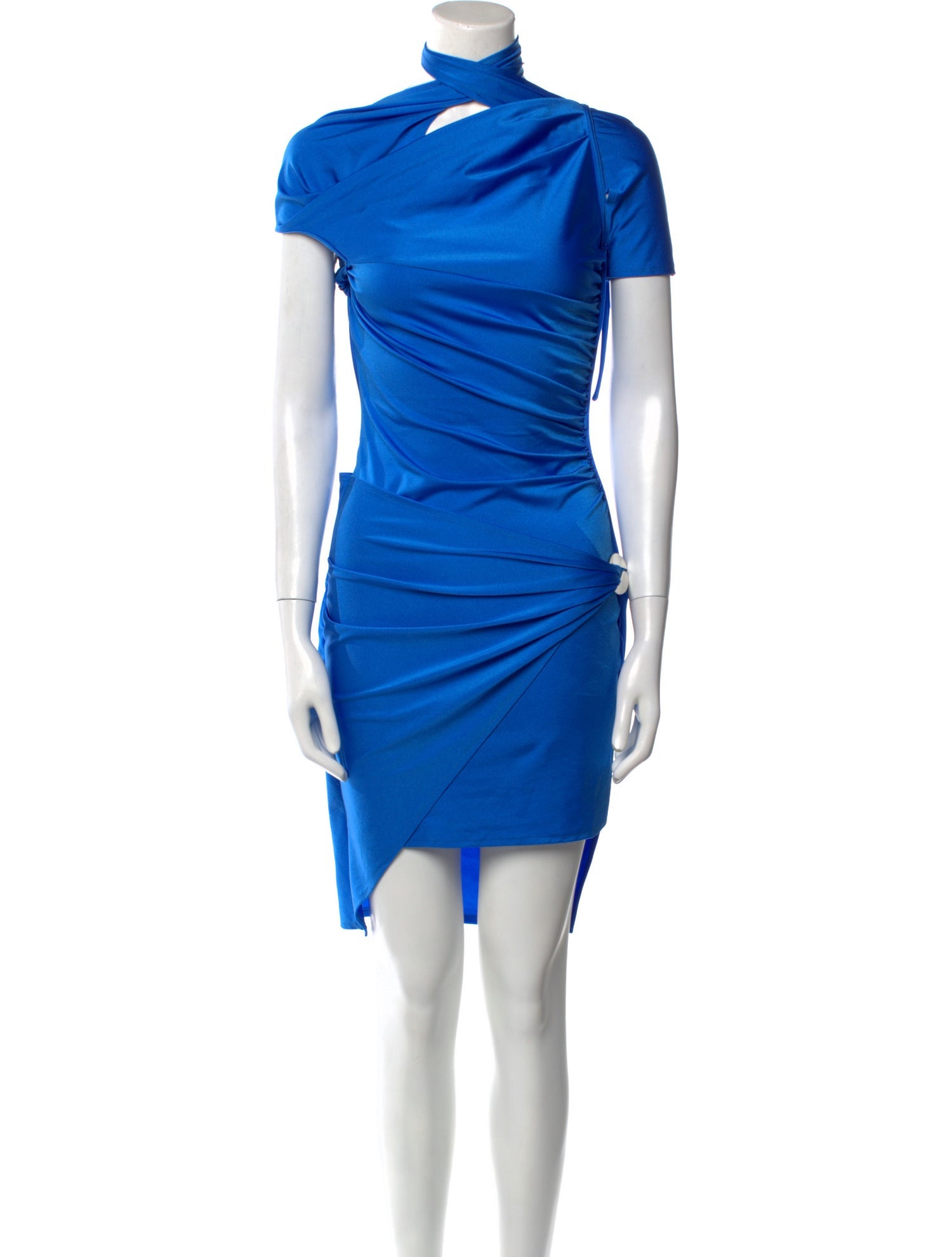 Coperni Mock Neck Knee-Length Dress