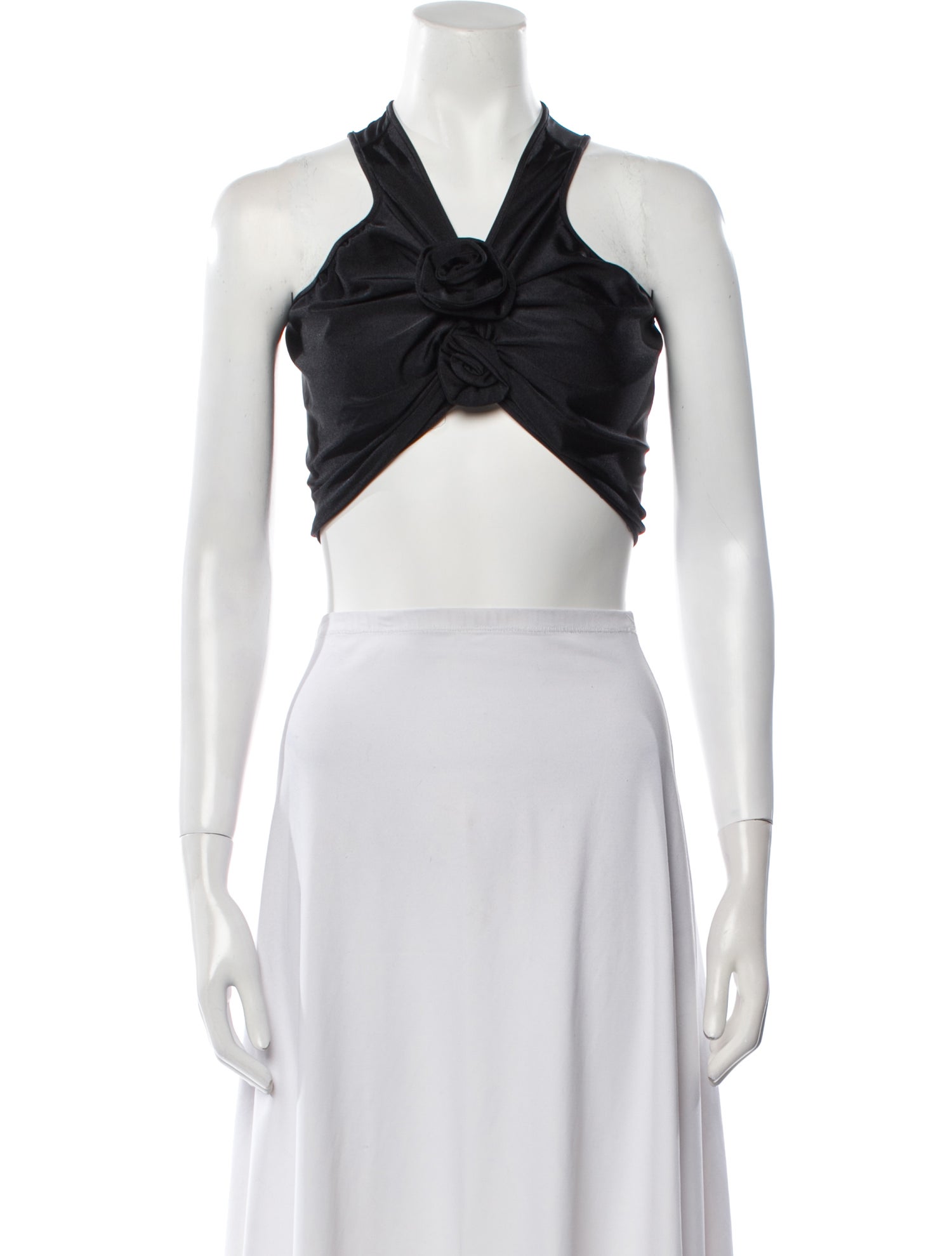 Coperni Halterneck Sleeveless Crop Top