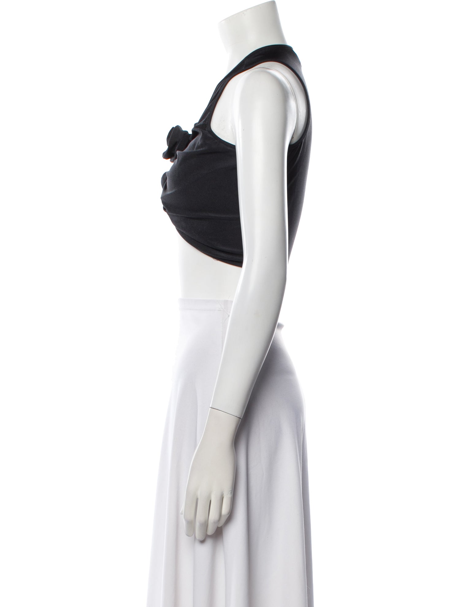 Coperni Halterneck Sleeveless Crop Top