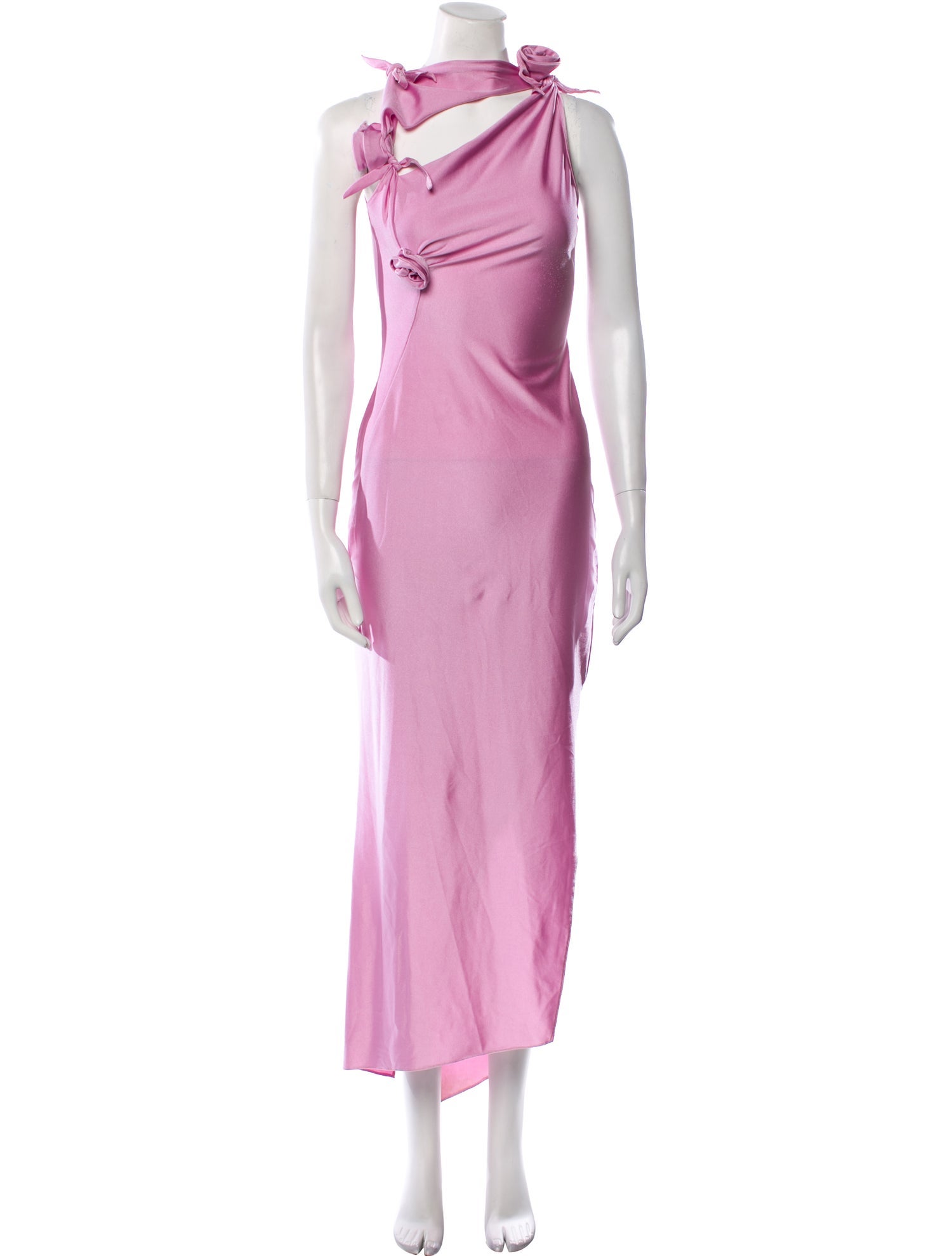 Coperni Mock Neck Long Dress