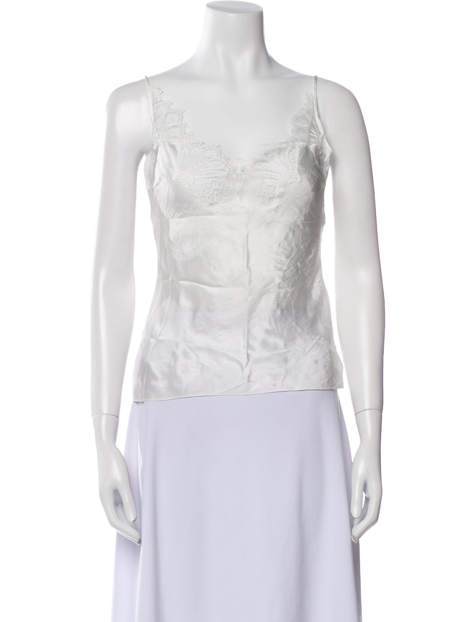 Coperni Square Neckline Sleeveless Crop Top