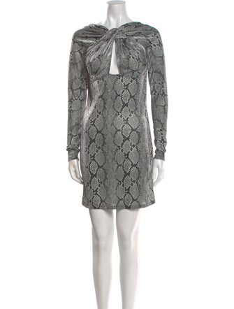 Coperni Animal Print Mini Dress