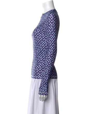 Coperni Printed Mock Neck Top