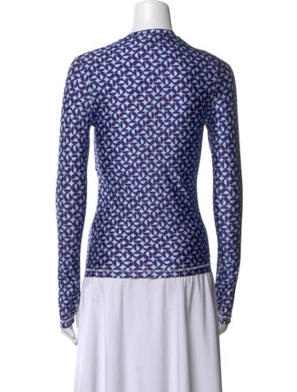 Coperni Printed Mock Neck Top