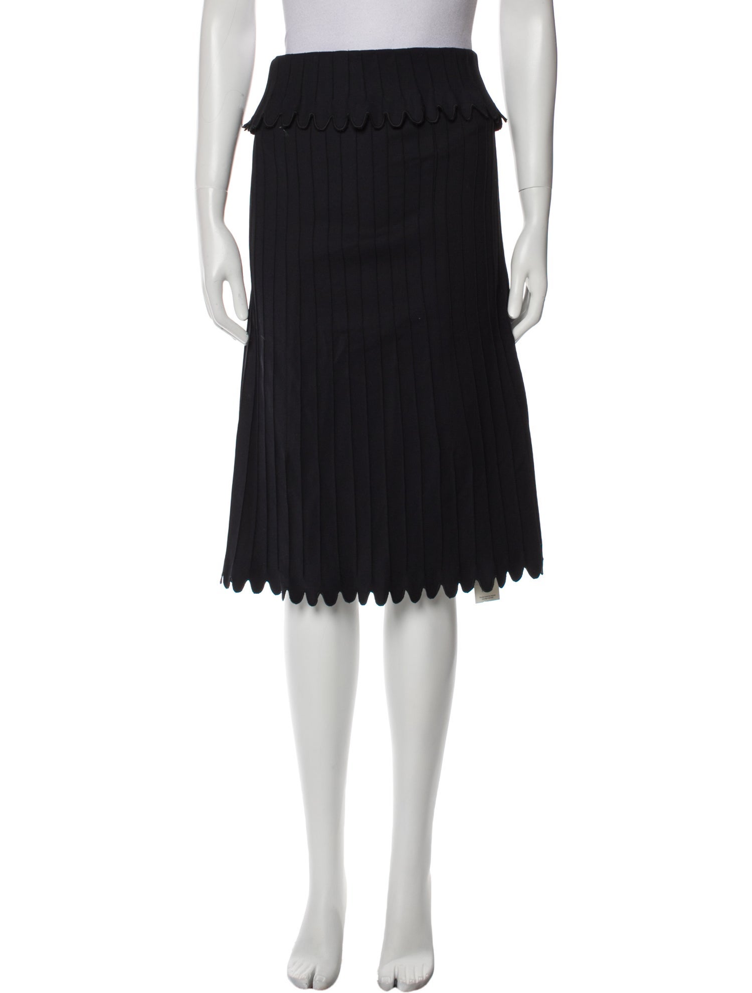 Coperni Pleated Accents Knee-Length Skirt