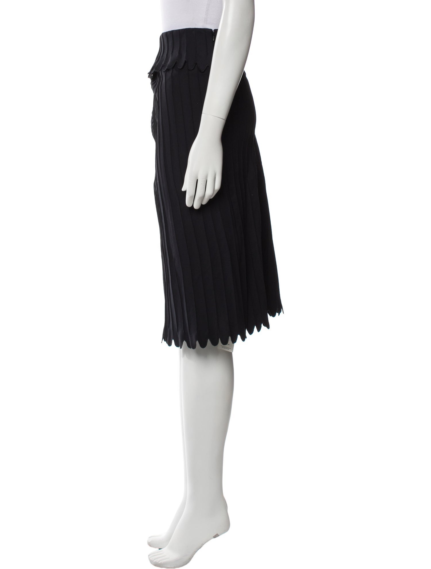 Coperni Pleated Accents Knee-Length Skirt