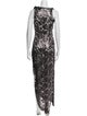 Coperni Lace Pattern Long Dress