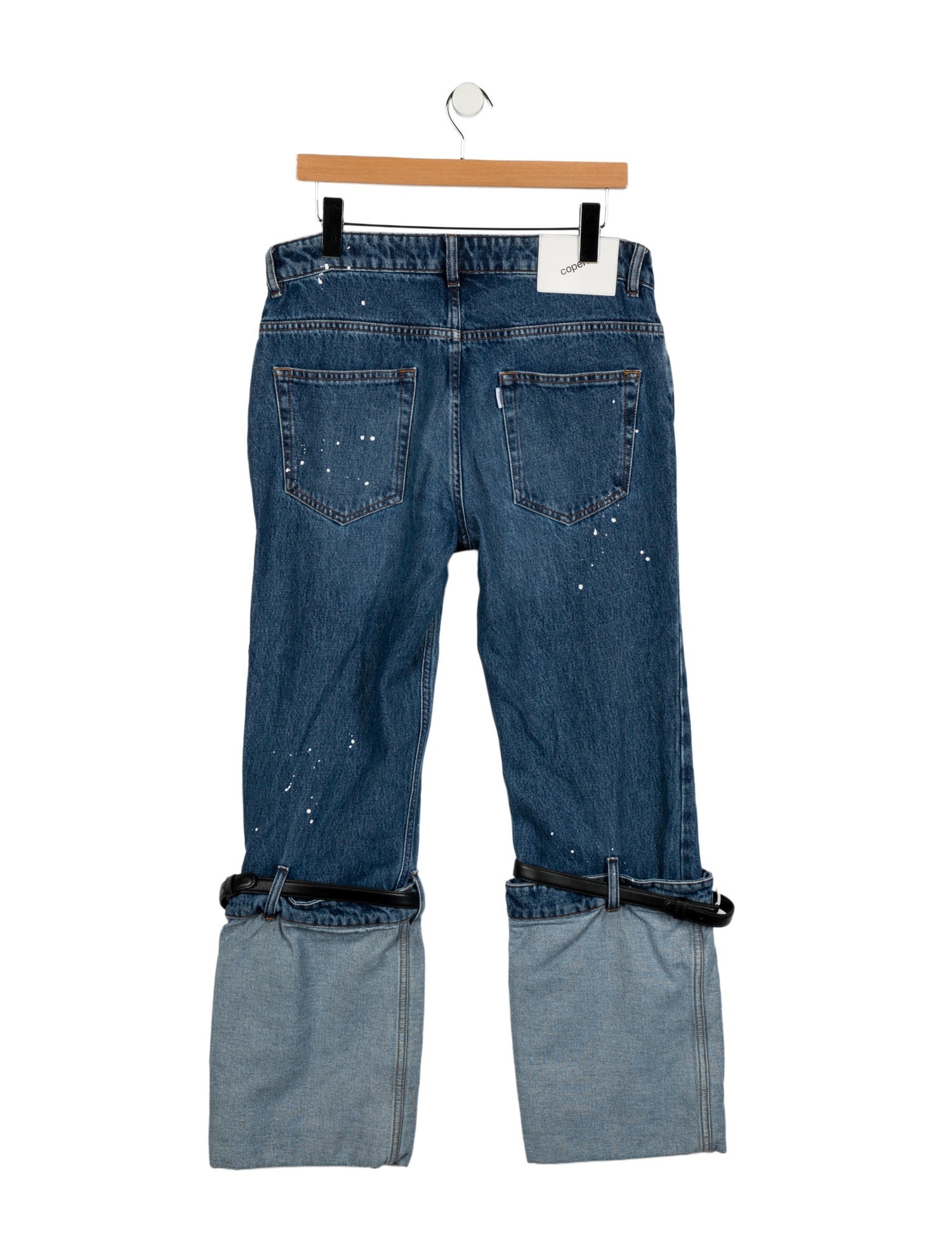 Coperni Mid-Rise Wide Leg Jeans