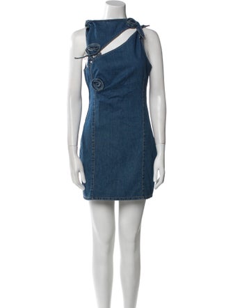 Coperni Crew Neck Mini Dress