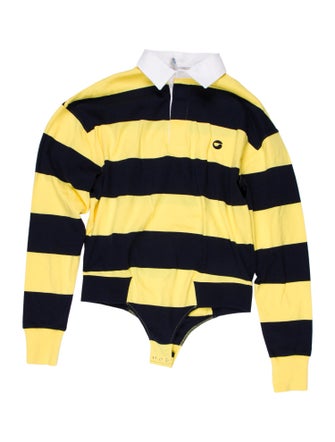 Coperni Striped Long Sleeve Bodysuit