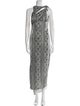 Coperni Animal Print Long Dress
