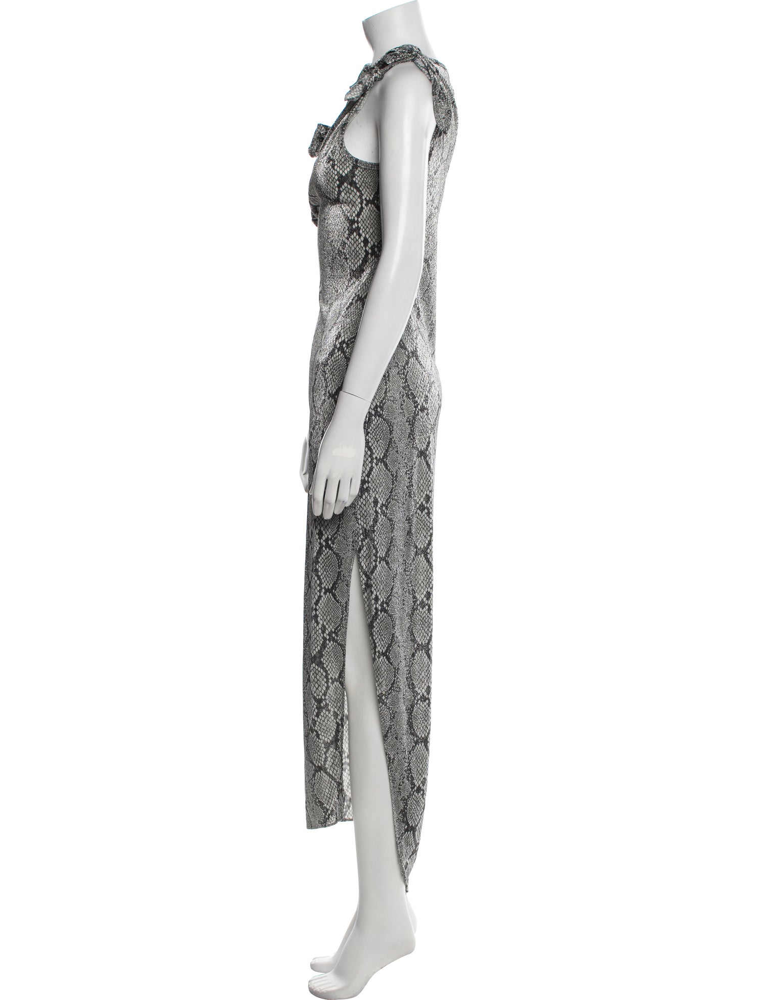 Coperni Animal Print Long Dress