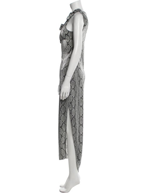 Coperni Animal Print Long Dress