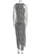 Coperni Animal Print Long Dress