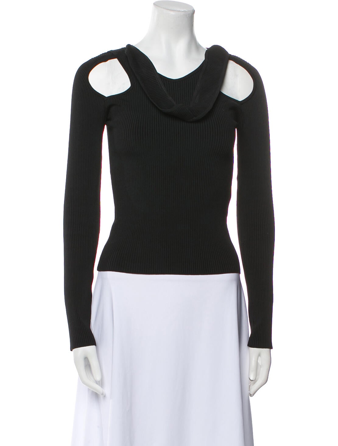 Coperni Cowl Neck Long Sleeve Top