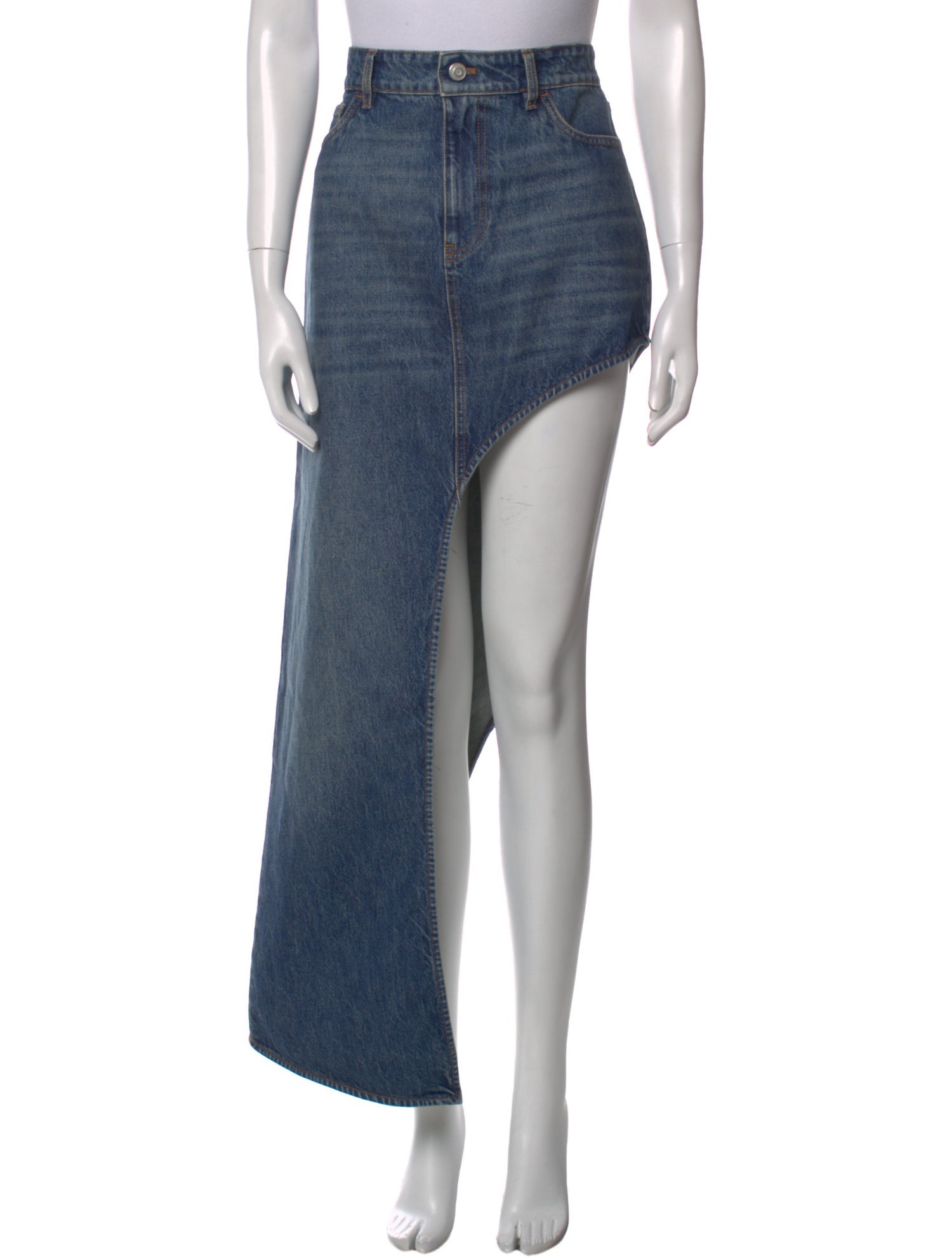 Coperni Leather Trim Embellishment Long Skirt w/ Tags