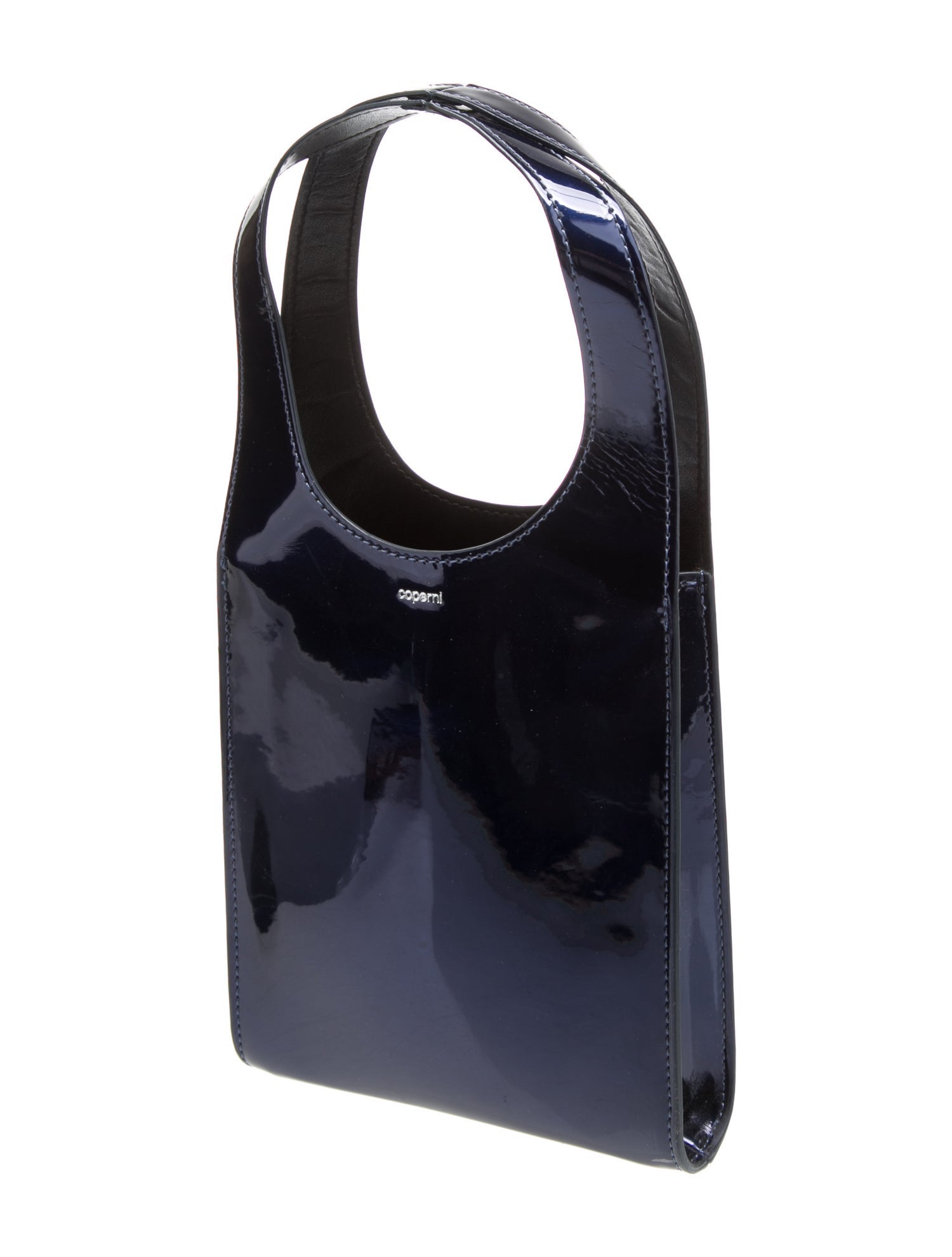 Coperni Patent Leather Top Handle Bag