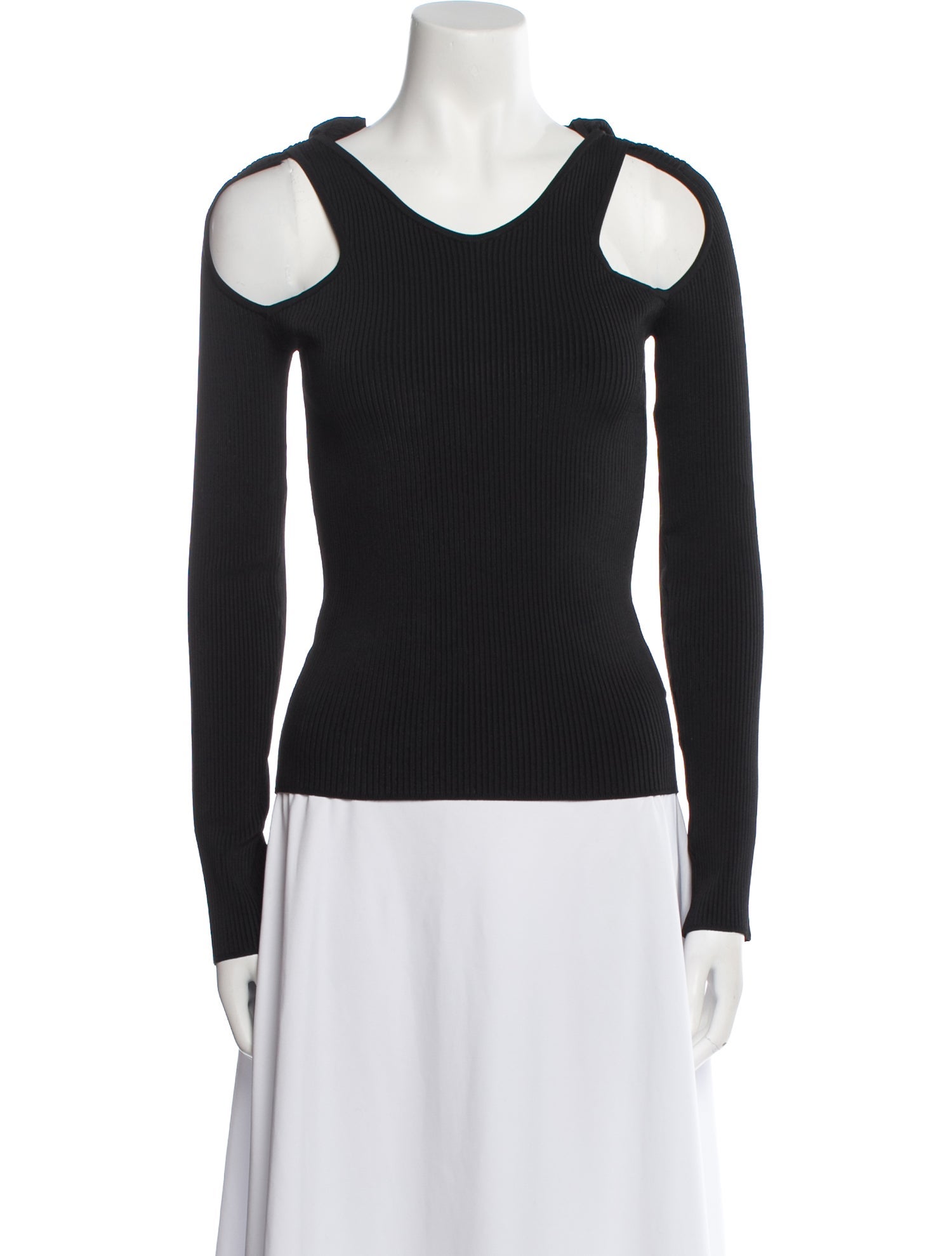 Coperni Scoop Neck Long Sleeve Top