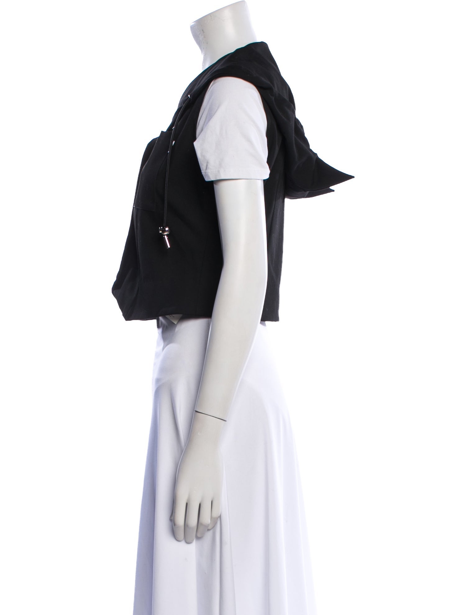 Coperni V-Neck Short Sleeve Crop Top