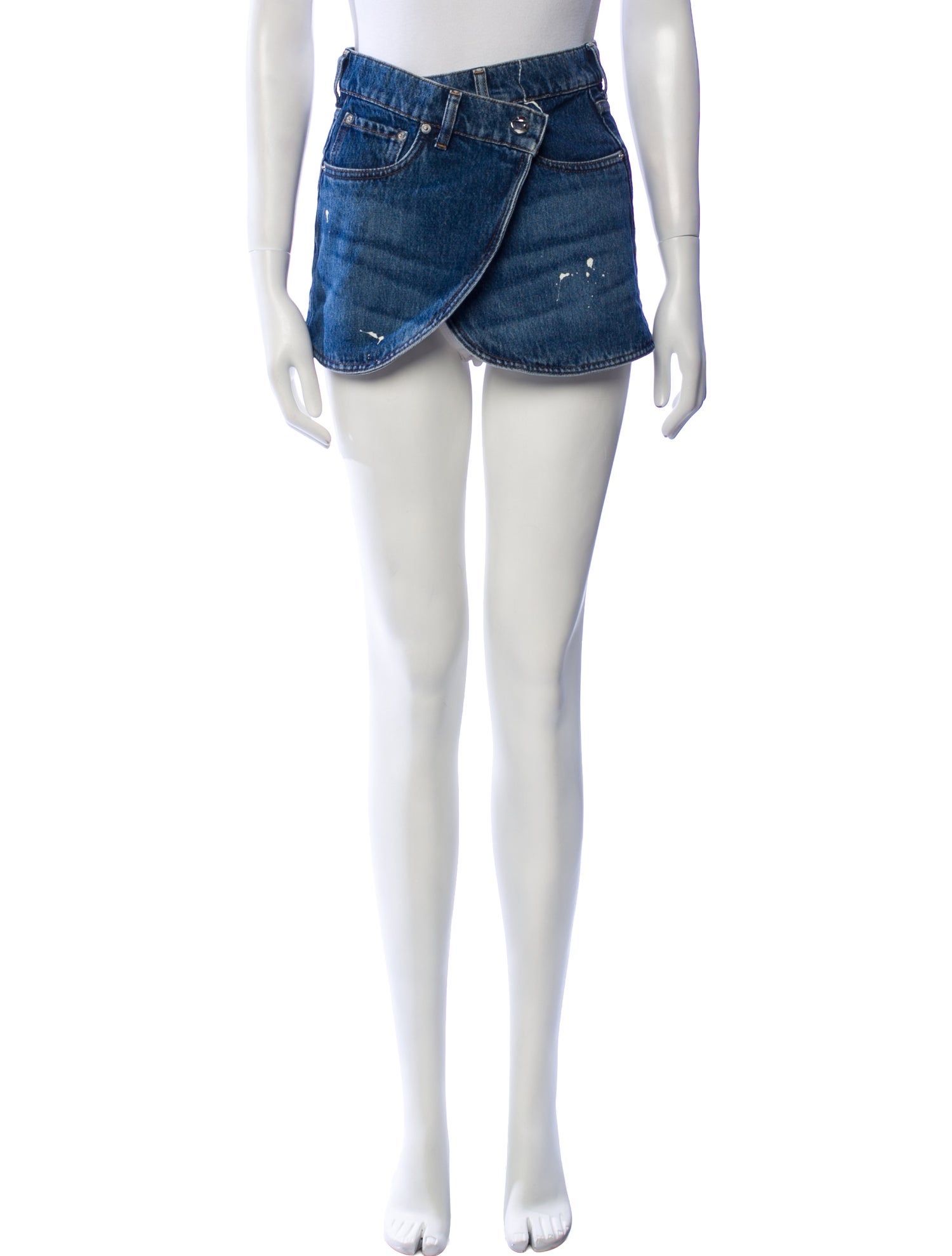 Coperni Distressed Accents Mini Skirt