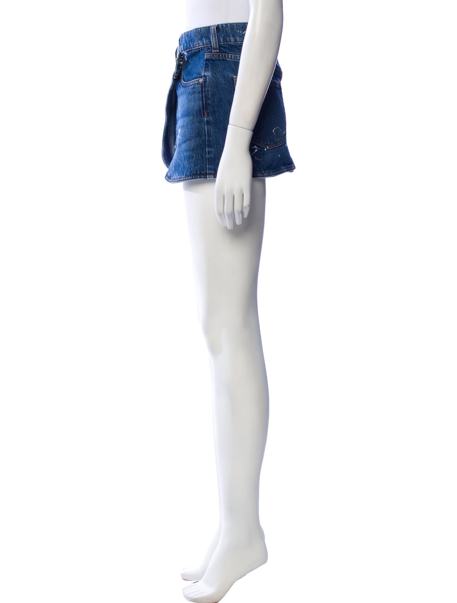 Coperni Distressed Accents Mini Skirt