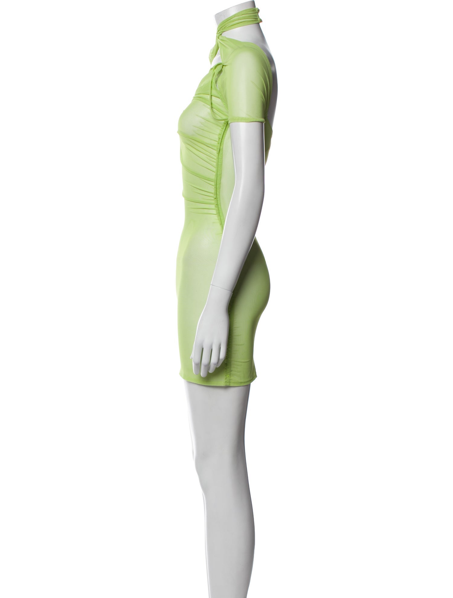 Coperni Mock Neck Midi Length Dress