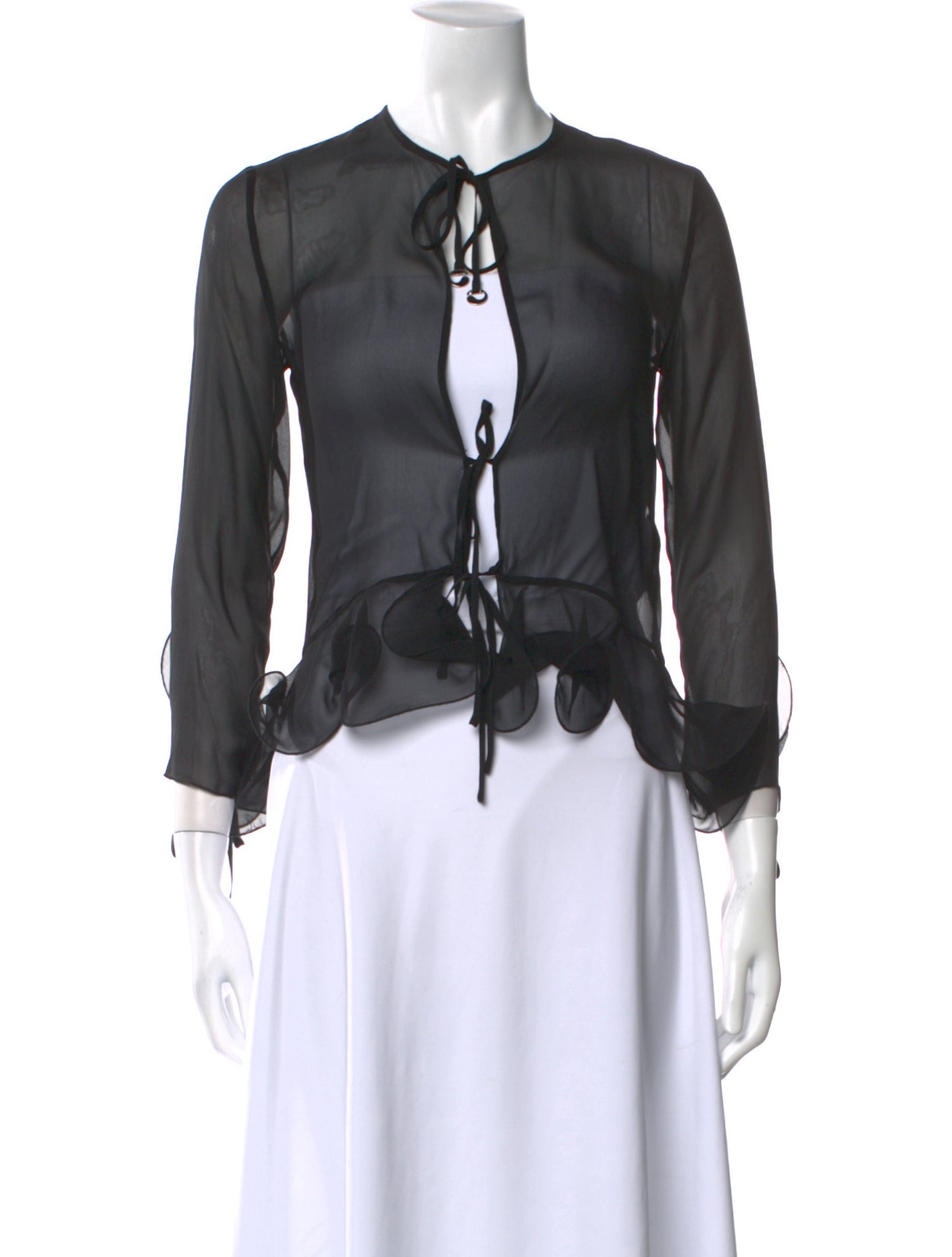 Coperni Silk V-Neck Blouse