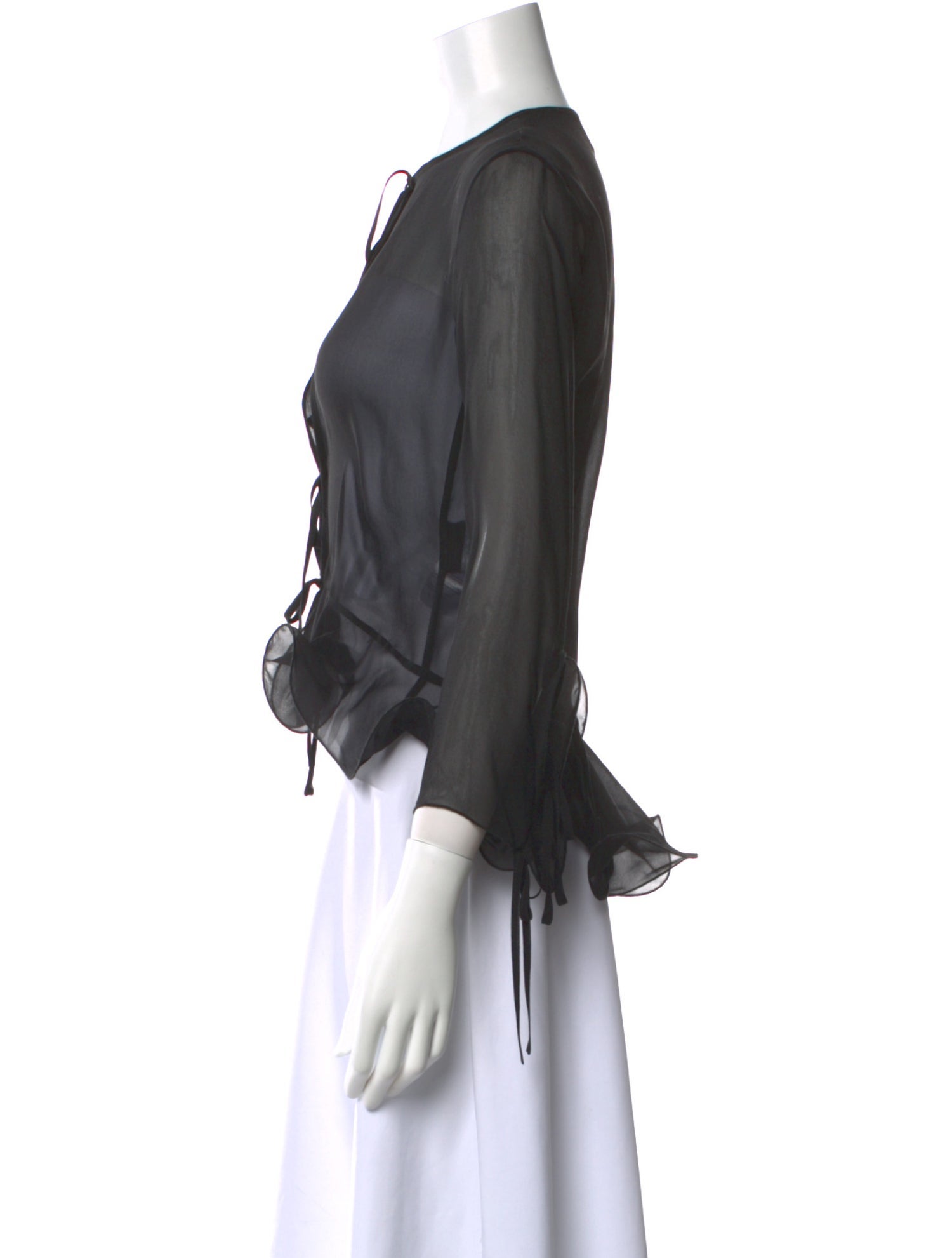 Coperni Silk V-Neck Blouse