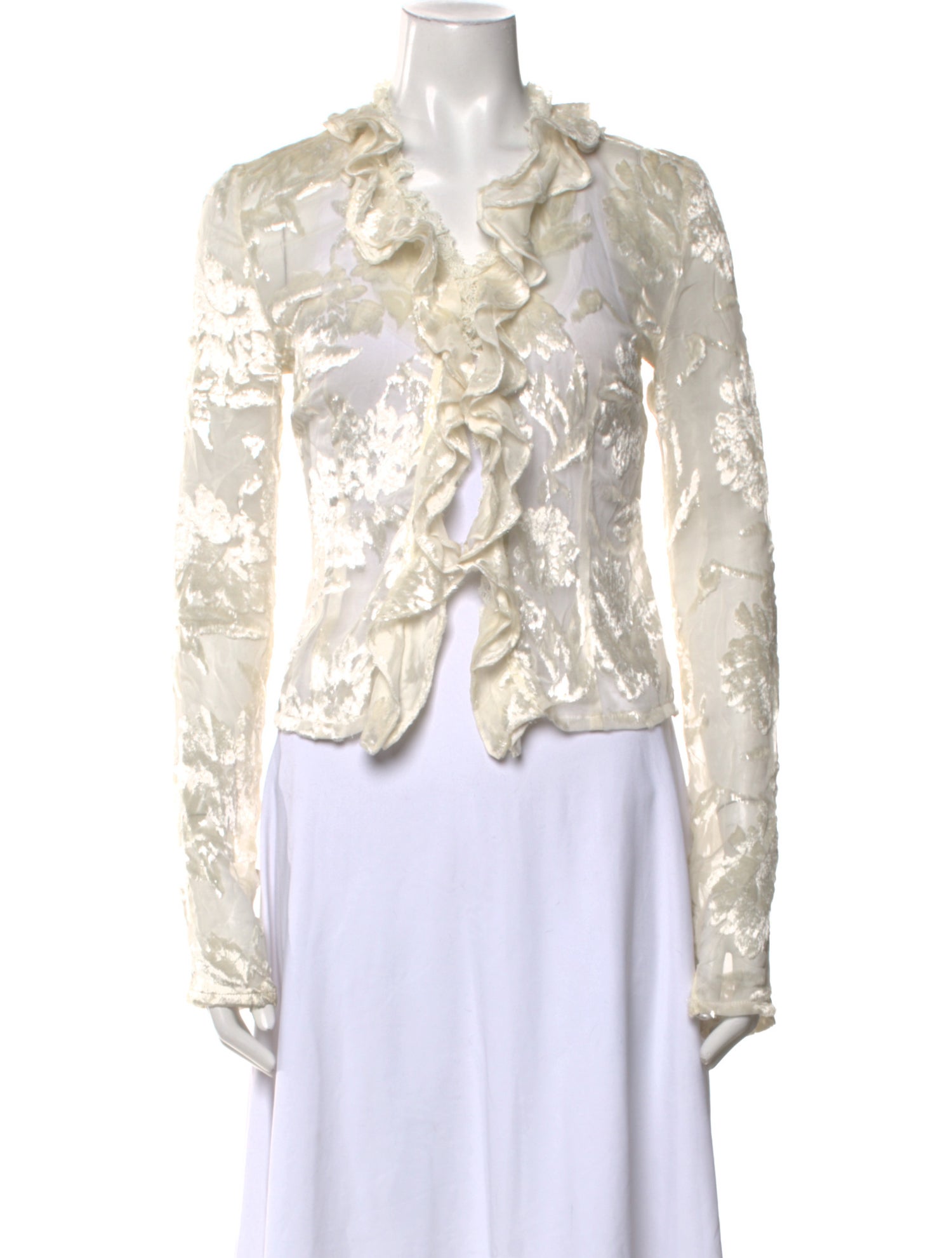 Coperni V-Neck Long Sleeve Top