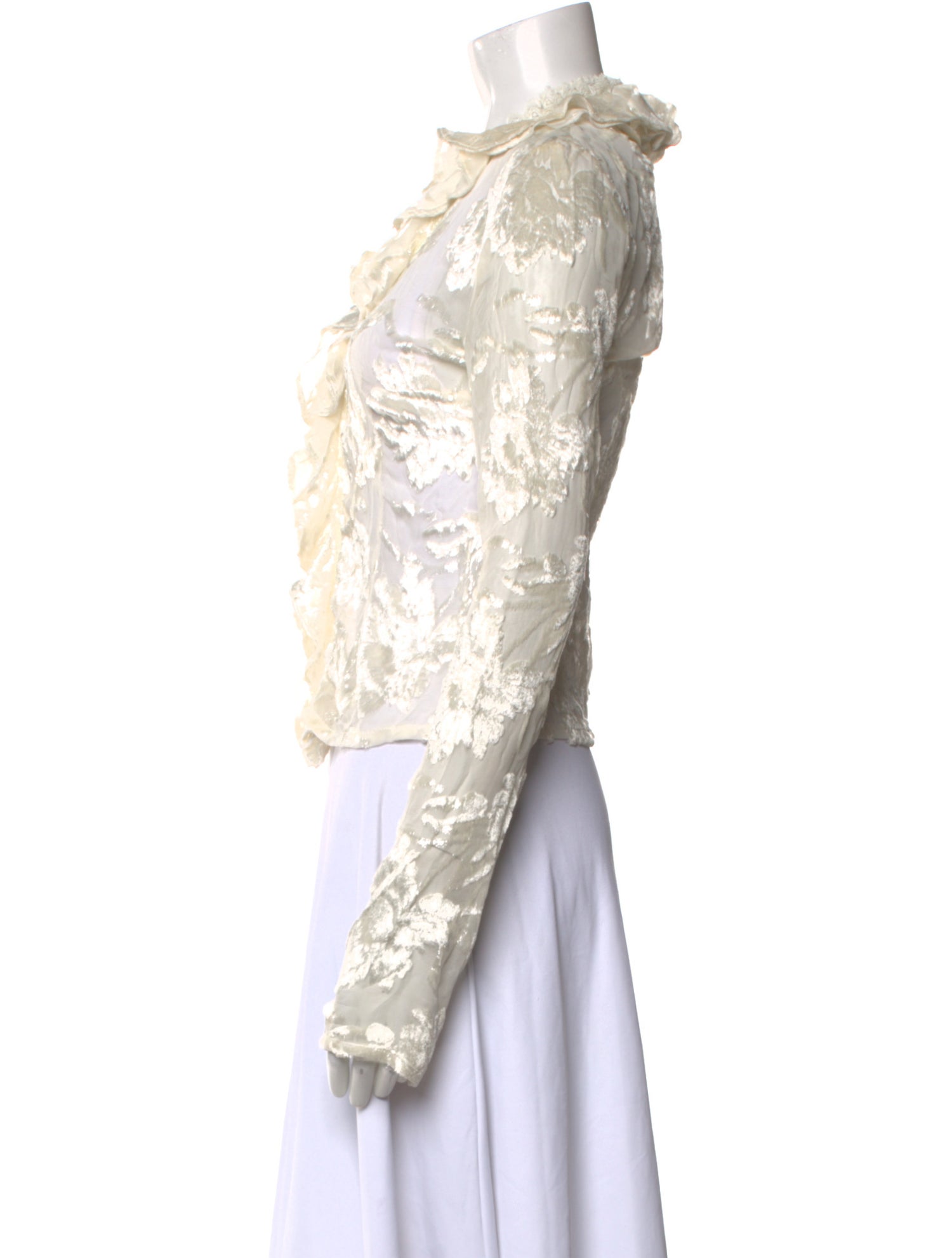 Coperni V-Neck Long Sleeve Top