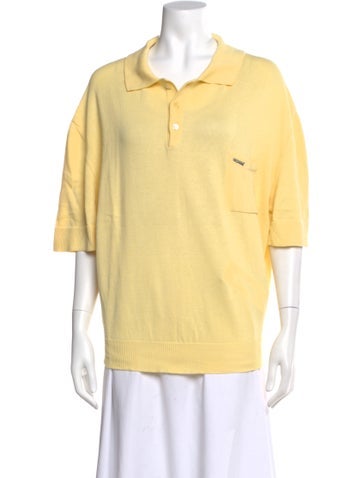 Pre-owned Coperni Short Sleeve Polo In Yellow