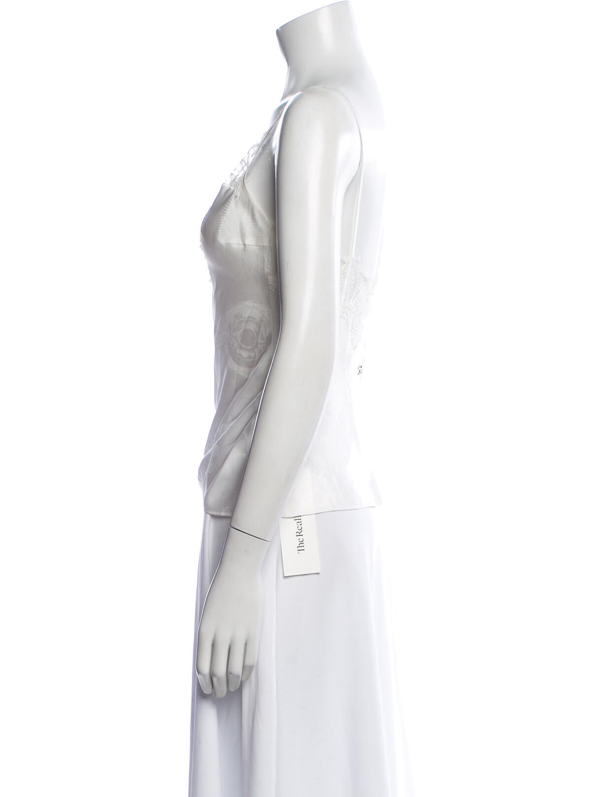 Coperni Lace Pattern V-Neck Top