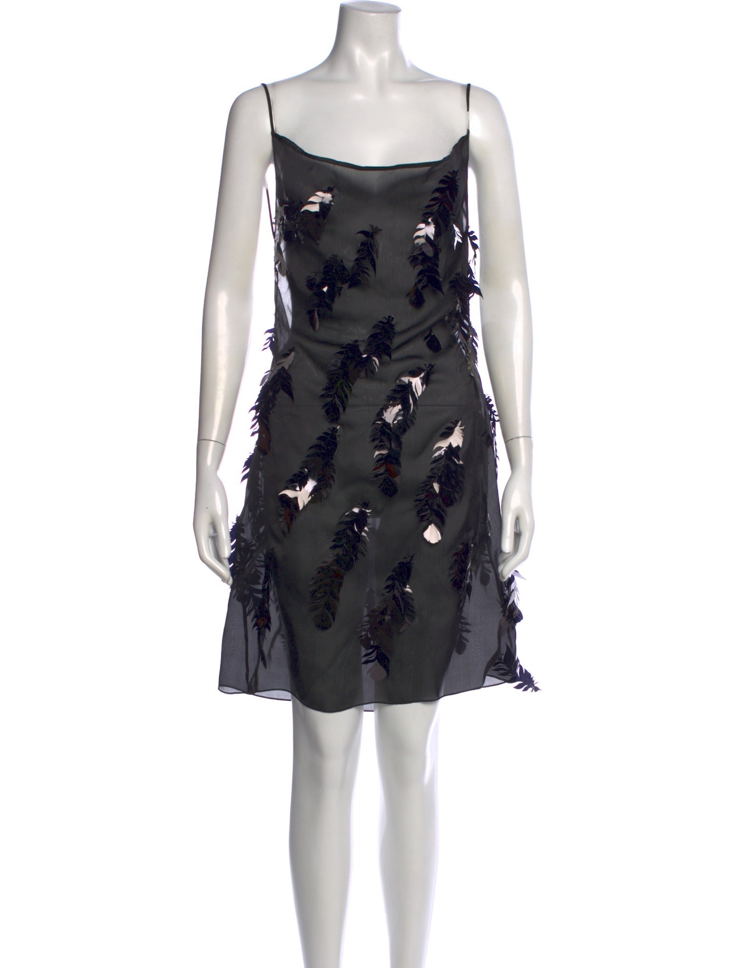 Coperni Scoop Neck Mini Dress - Black Dresses, Clothing - WCONI24074