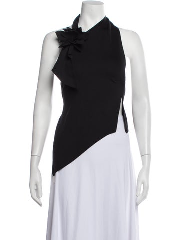 Pre-owned Coperni Halterneck Sleeveless Top In Blue