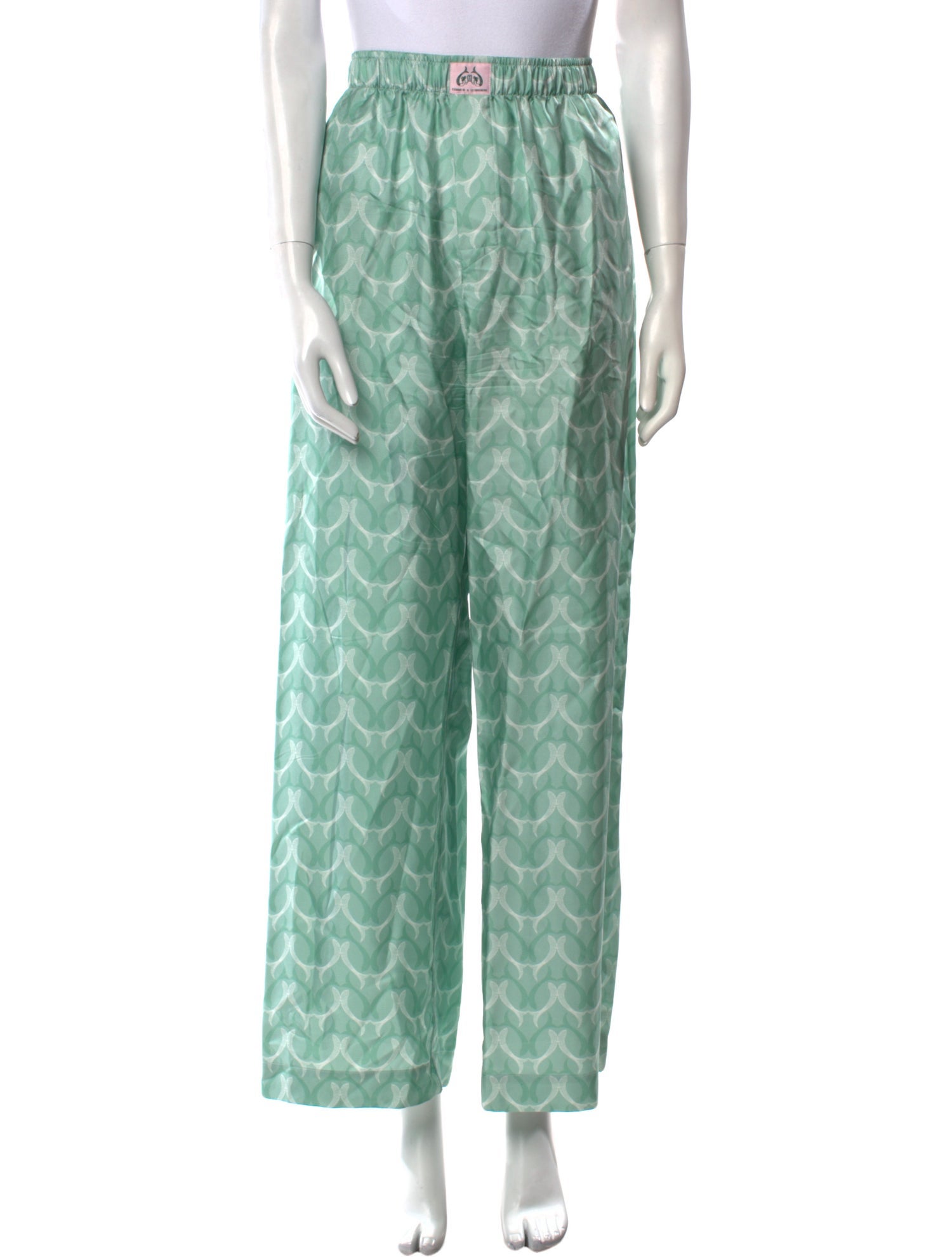 Comme Si x Le Sirenuse Printed Wide Leg Pants