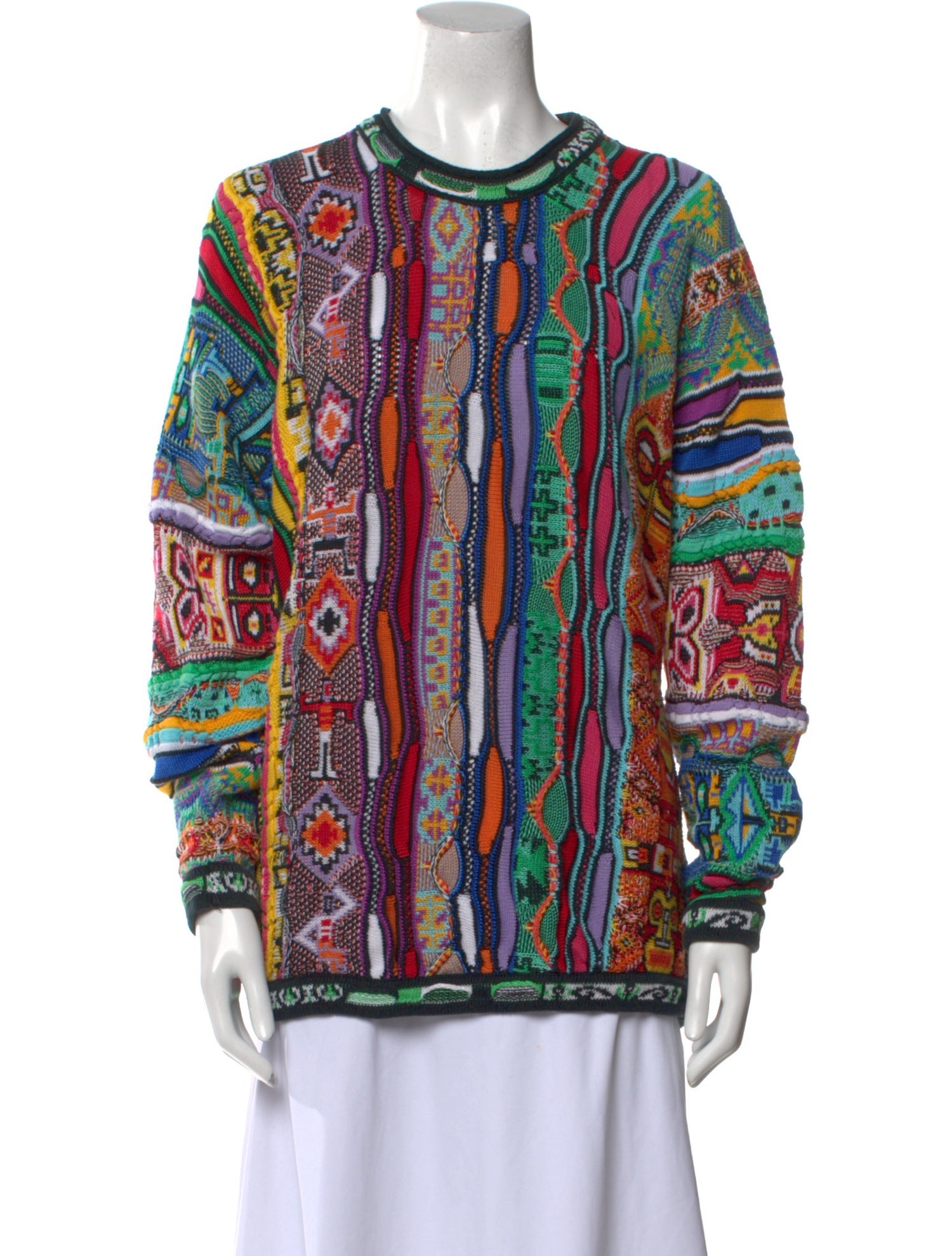 Coogi Printed Crew Neck Sweater