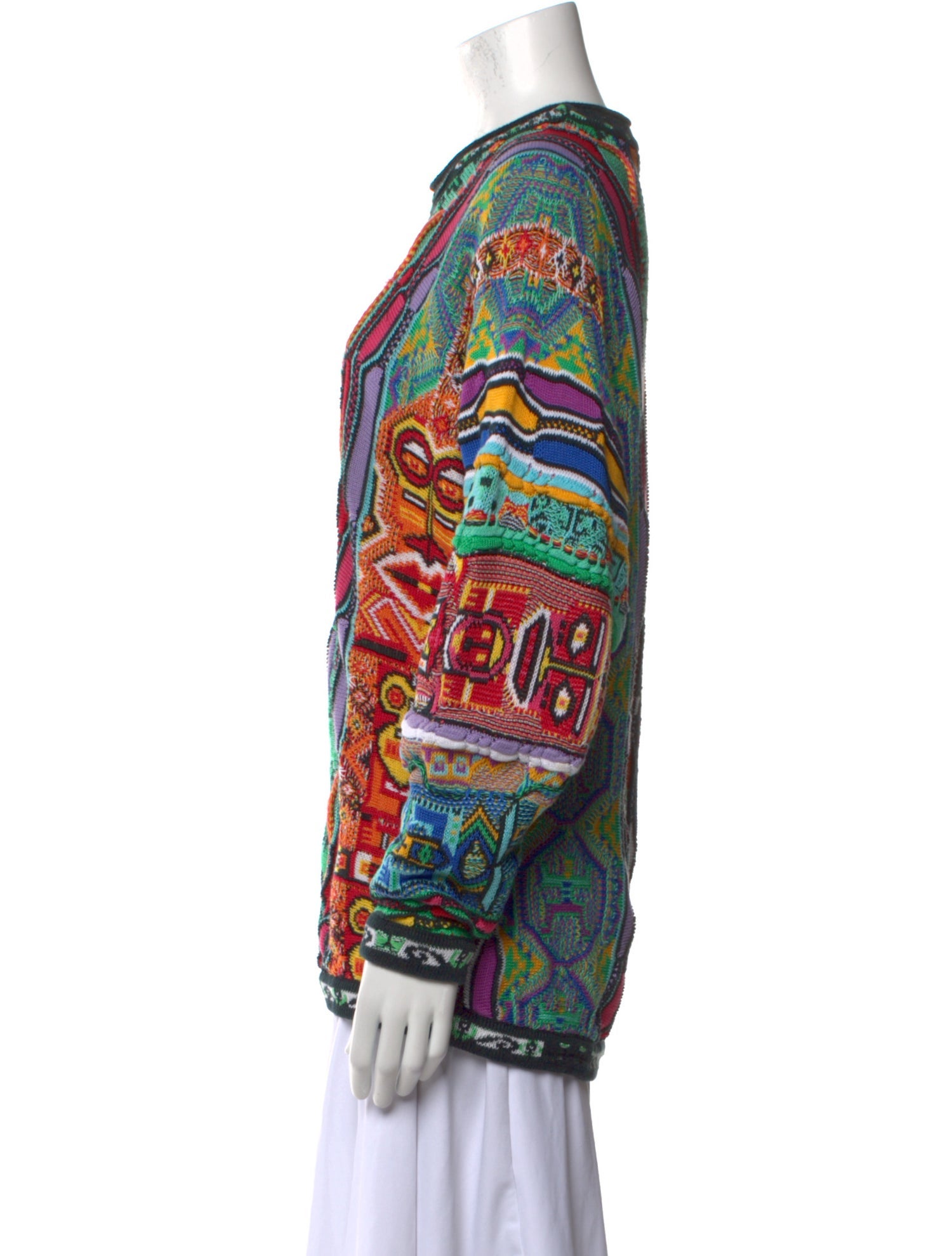 Coogi Printed Crew Neck Sweater