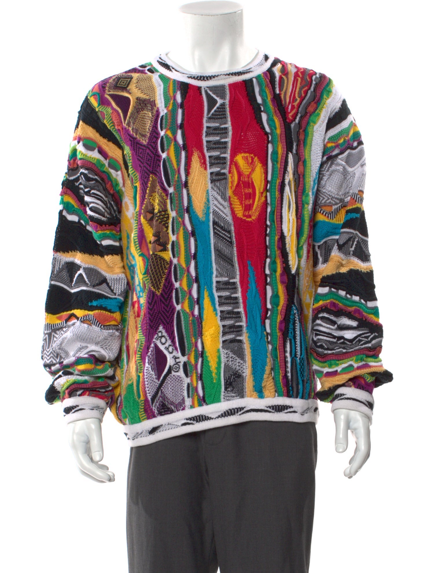 Coogi Printed Scoop Neck Pullover