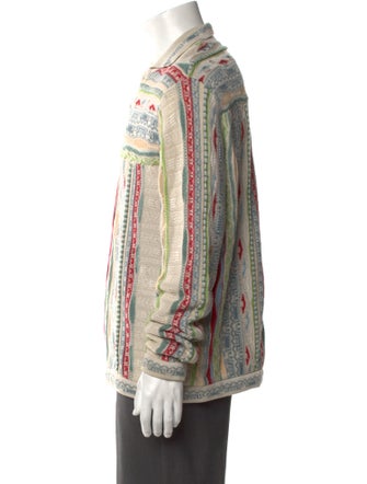 Coogi Patterned Collar Pullover