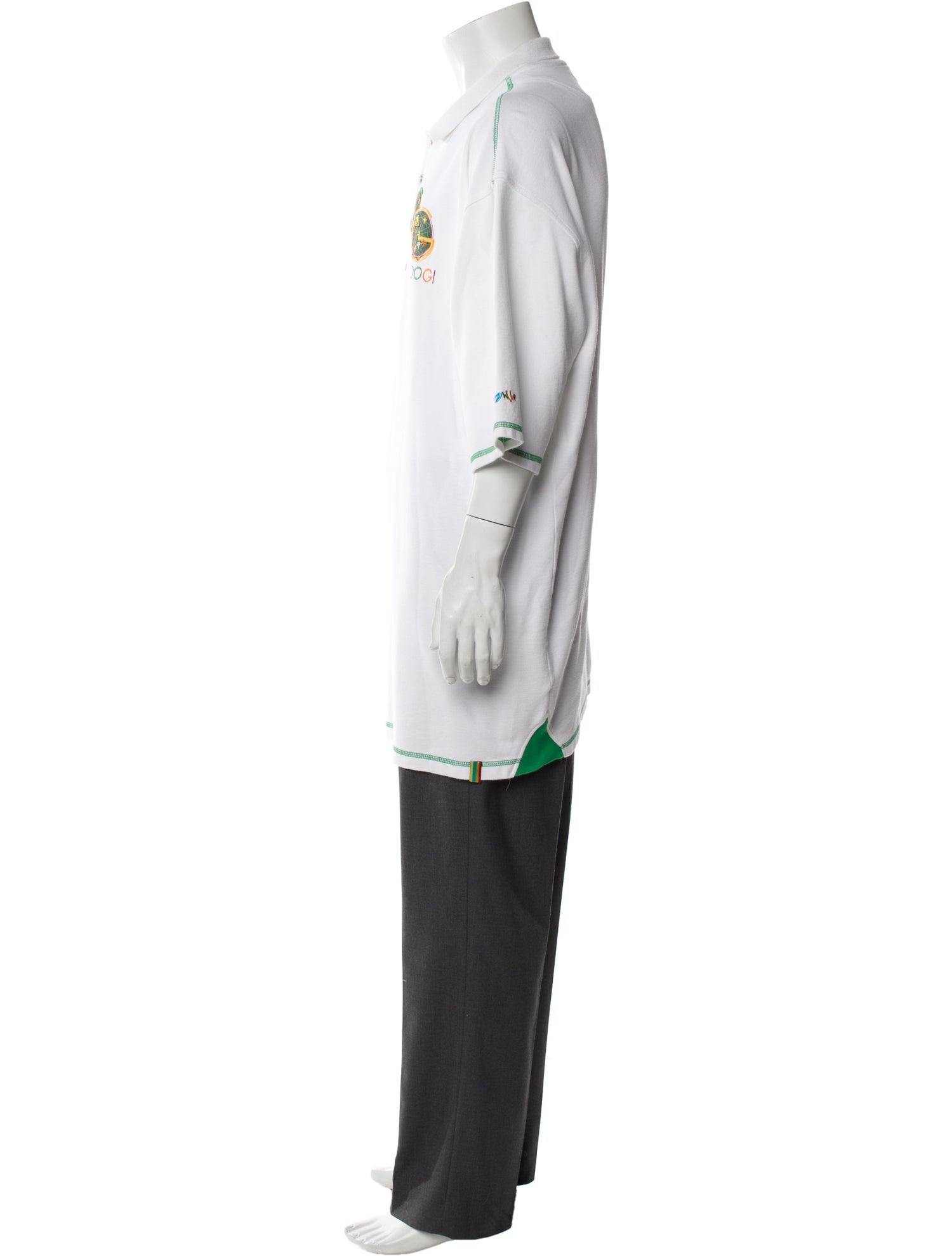 Coogi Graphic Print Collar Polo Shirt