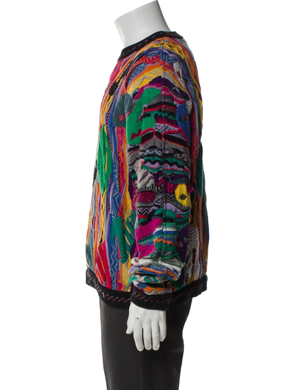 Coogi Patterned Crew Neck Pullover - image 2