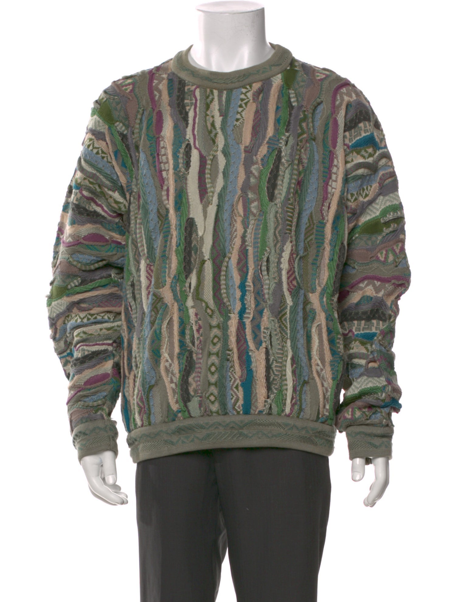 Coogi Printed Crew Neck Pullover