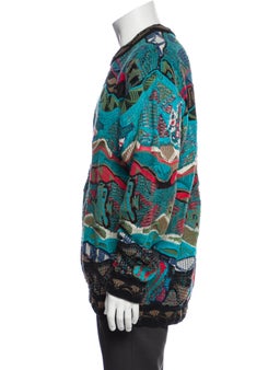 Patterned Crew Neck Pullover
