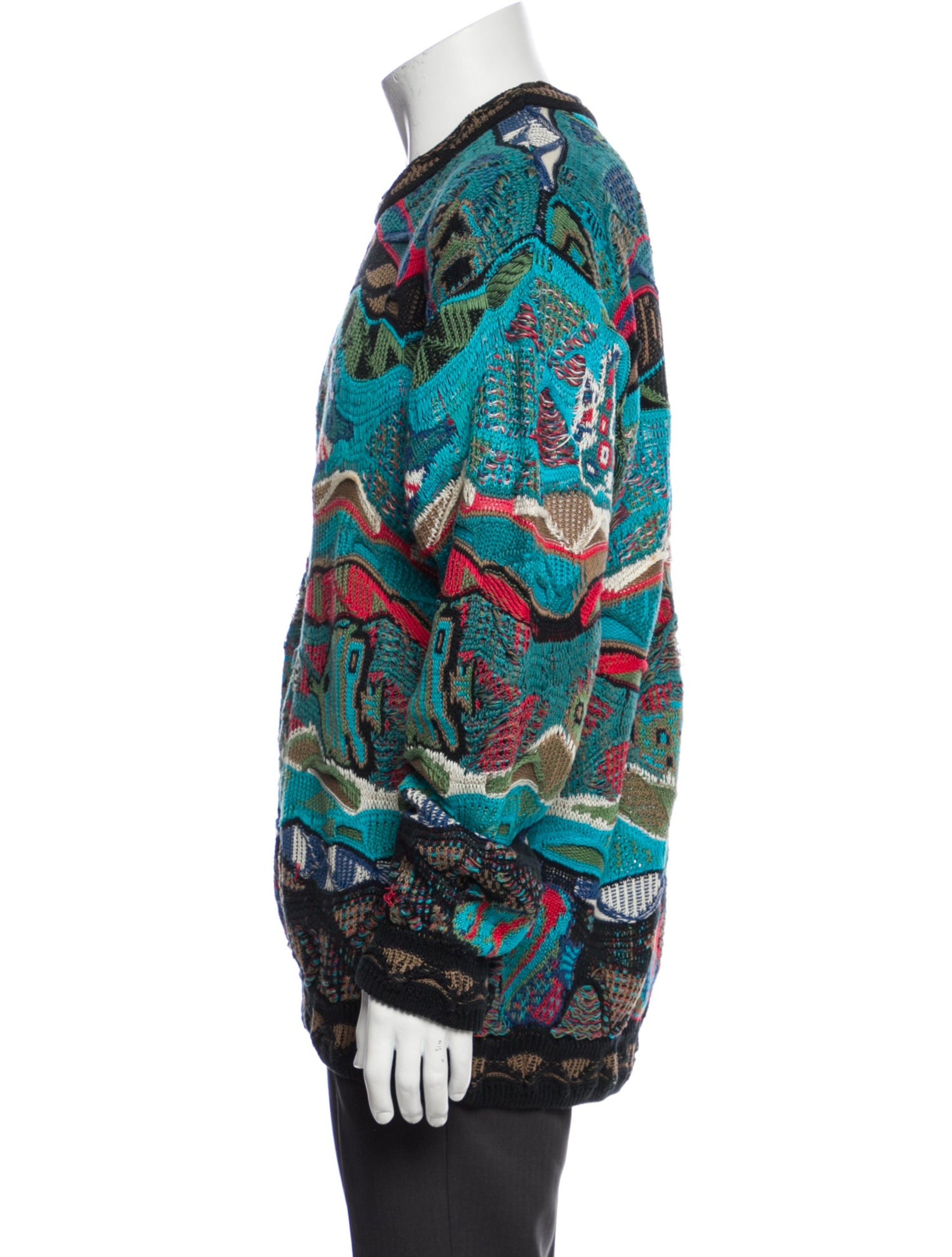 Patterned Crew Neck Pullover